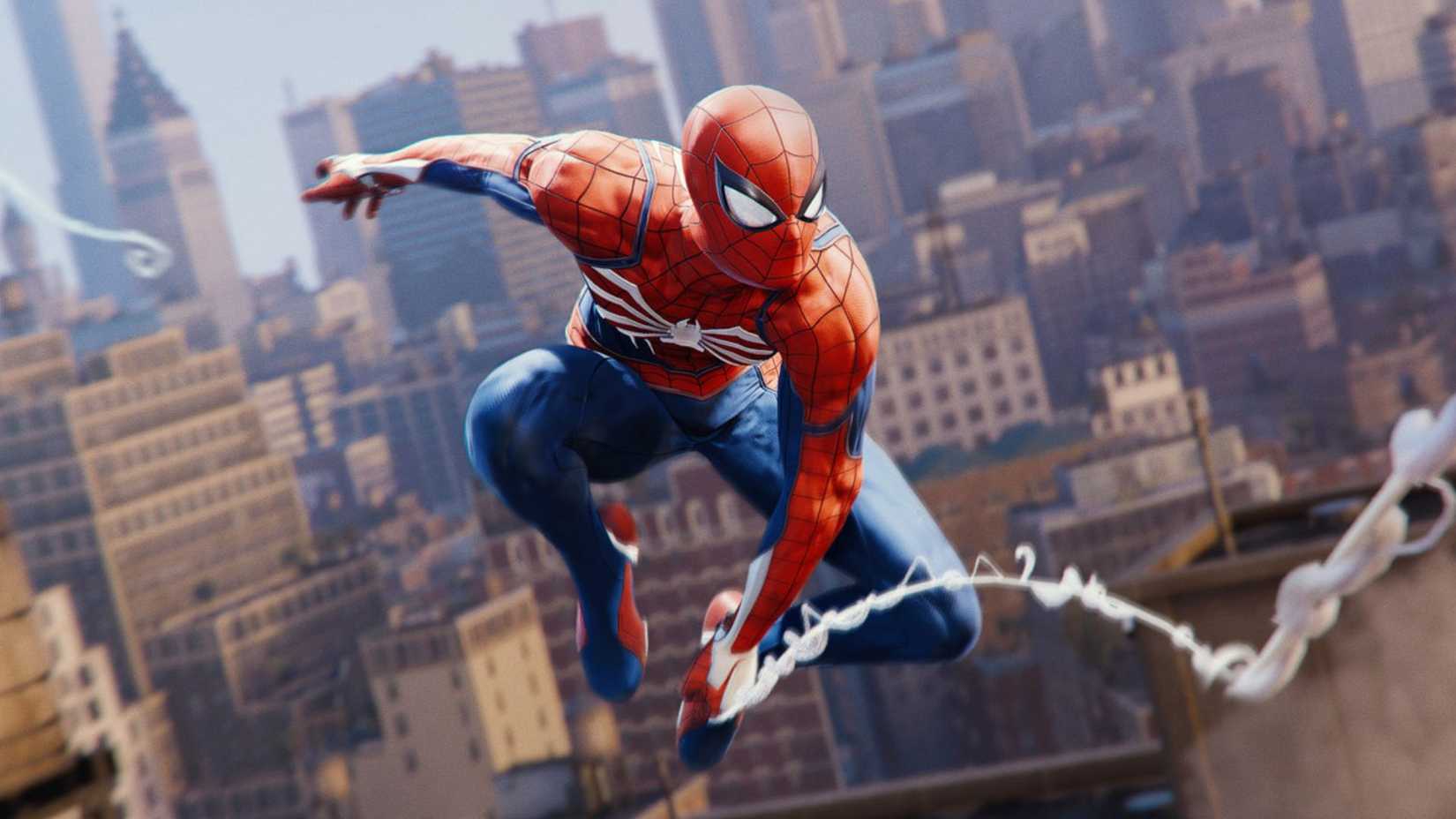 Spider-Man swinging around New York - Marvel’s Spider-Man Remastered