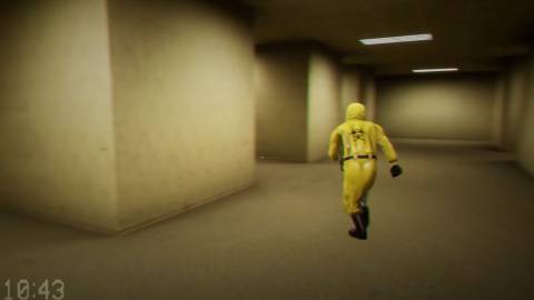 Sprinting in Escape the Backrooms