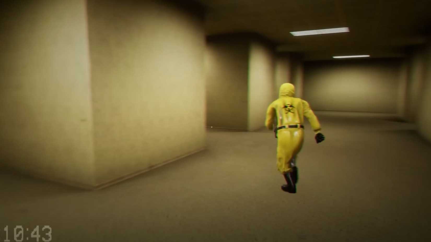 Sprinting in Escape the Backrooms