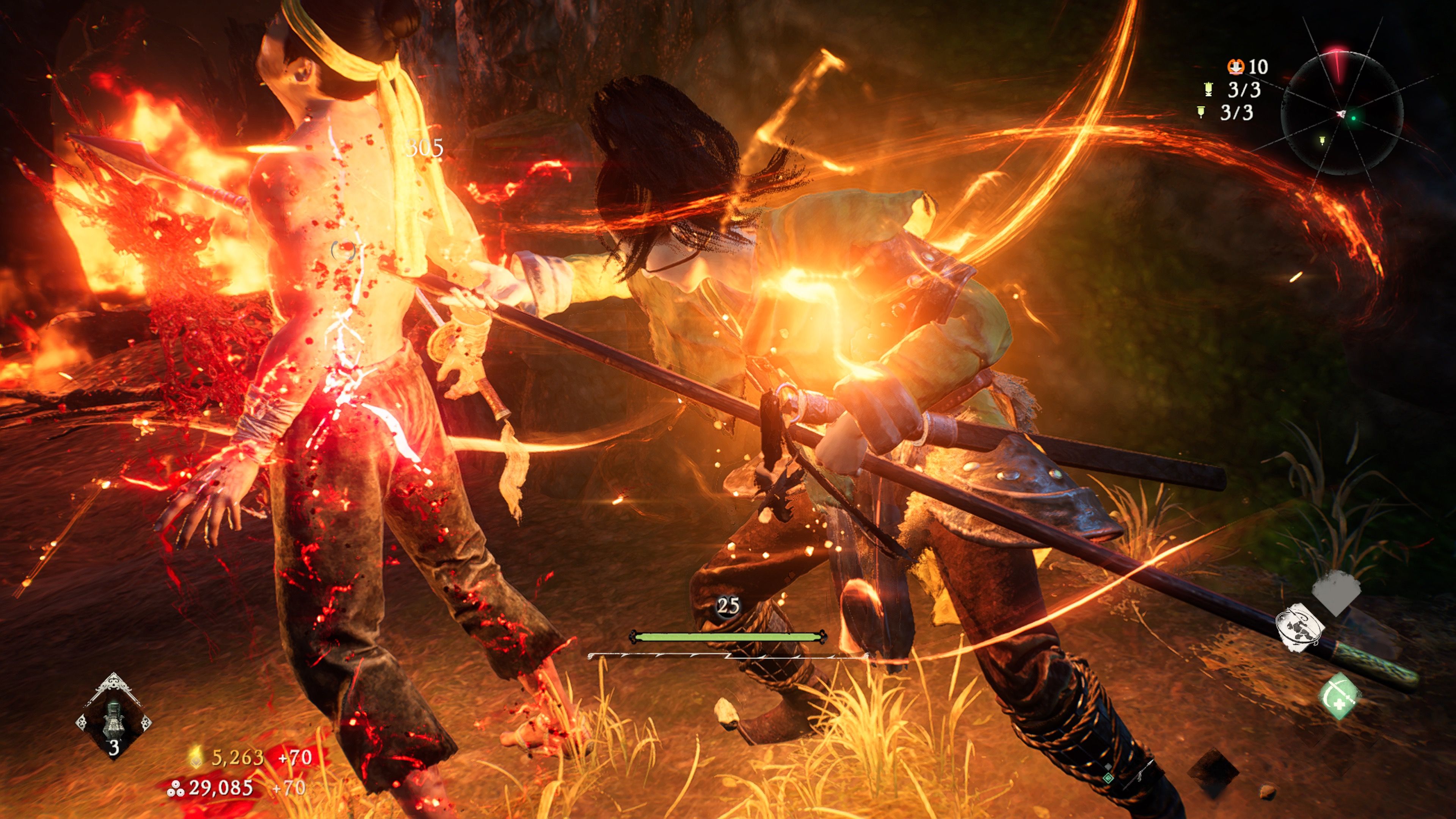 Stabbing an enemy in Wo Long Fallen Dynasty