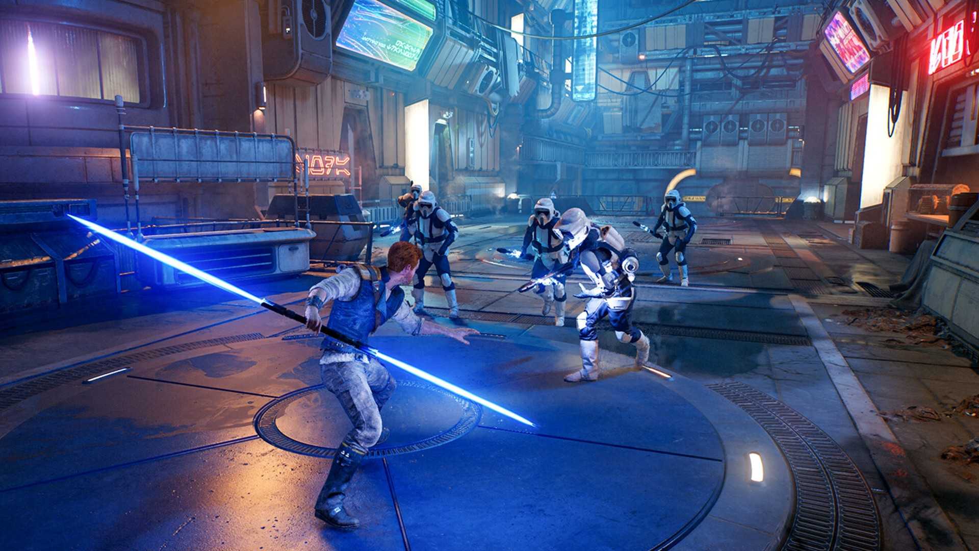 Star Wars Jedi Survivor Stormtrooper Fight