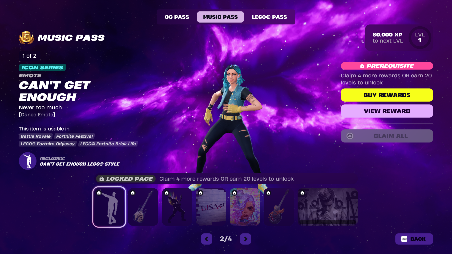 All Rewards & Items in the Fortnite Festival Season 12 Music Pass