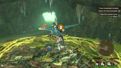 Stealing an egg in Monster Hunter Stories 2 Wings Of Ruin