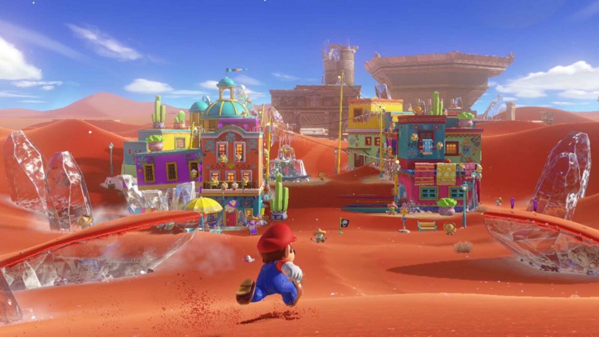 Super Mario Odyssey - Mario exploring the Sand Kingdom