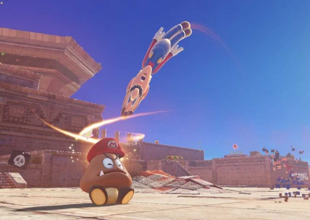 Super Mario Odyssey Mario Transforms Into A Goomba
