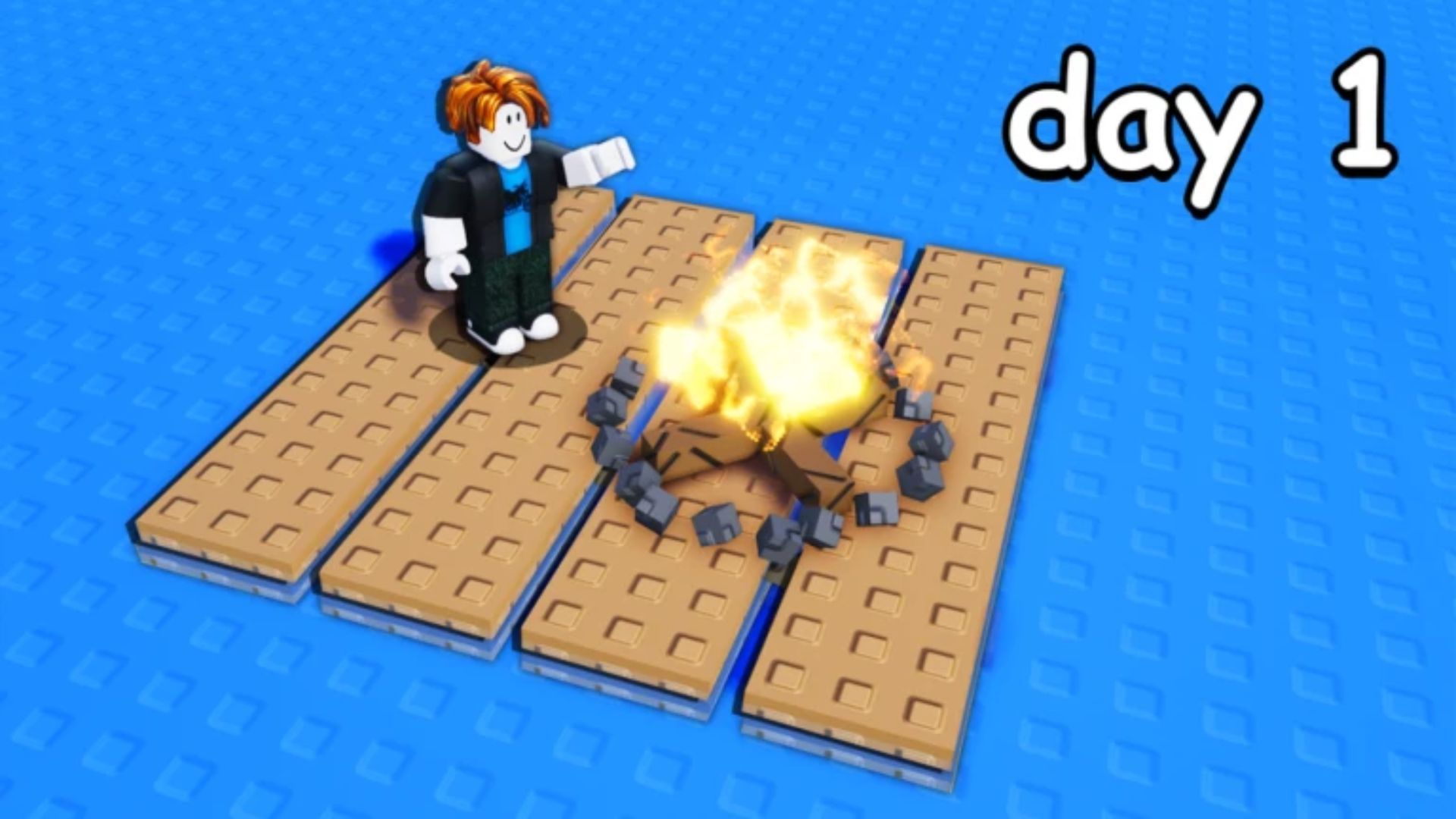 Survive on a raft - character