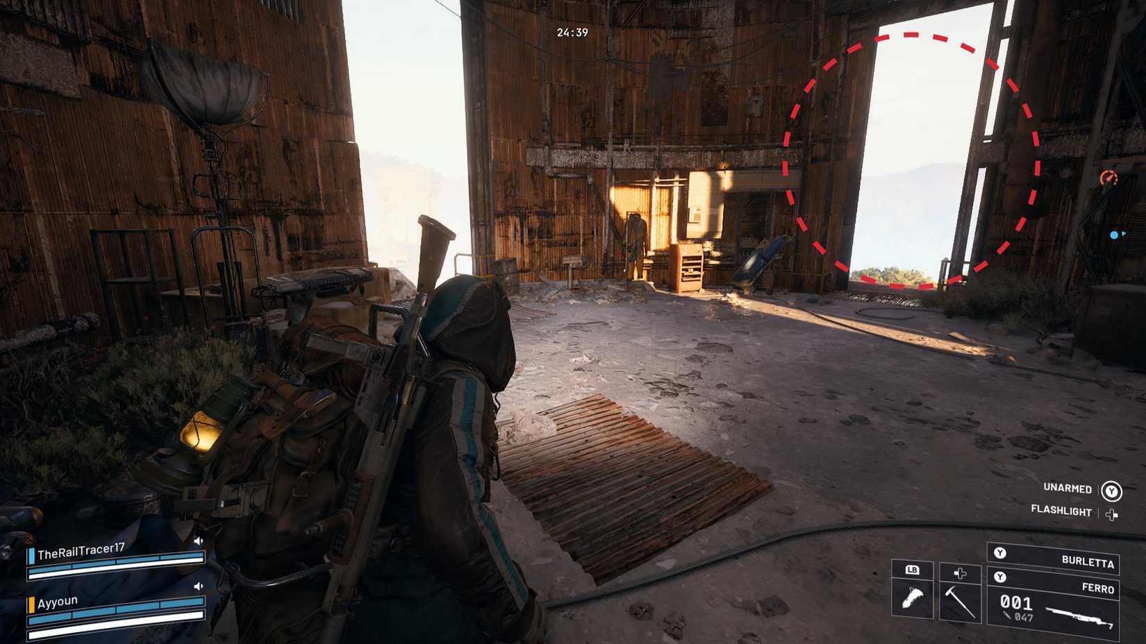 Localização da Plataforma da Missão Símbolo da Unificação dos Saqueadores ARC Dropraro – Bandeira dos Raiders na missão Um Símbolo de Unificação em ARC Raiders