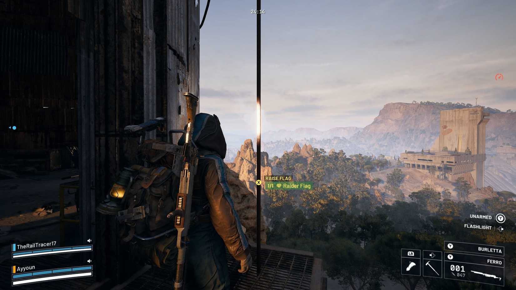 Símbolo da Unificação: Invasores ARC hasteiam a bandeira Dropraro – Bandeira dos Raiders na missão Um Símbolo de Unificação em ARC Raiders