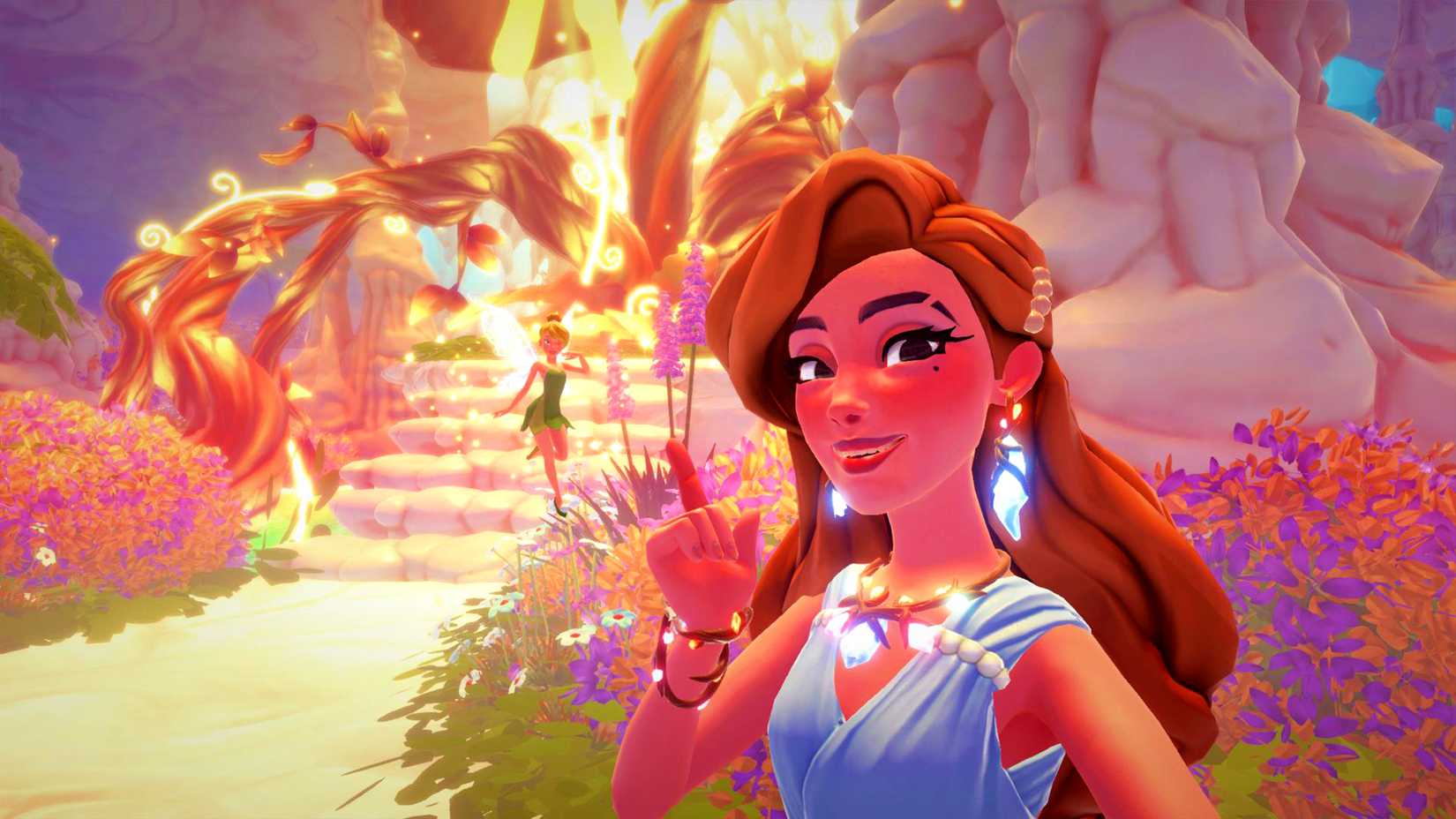 take a picture with tinker bell in ddv disney dreamlight valley