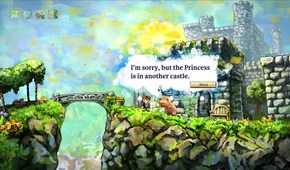 Talking to an NPC in Braid