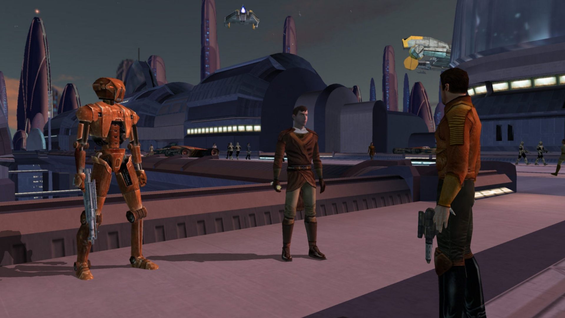 Talking to an NPC in Star Wars Knights Of The Old Republic