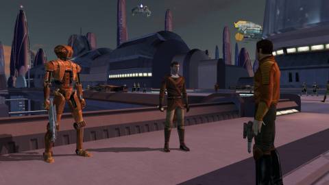 Talking to an NPC in Star Wars Knights Of The Old Republic
