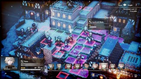 Targeting an enemy in Triangle Strategy