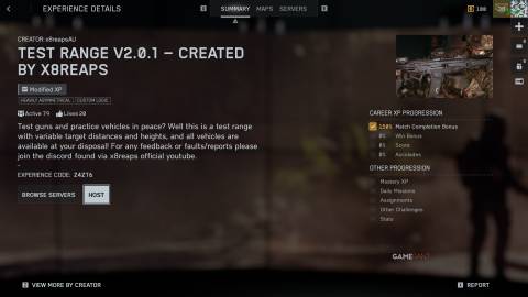 Test Range V2.0.1 by X8Reaps in Battlefield 6