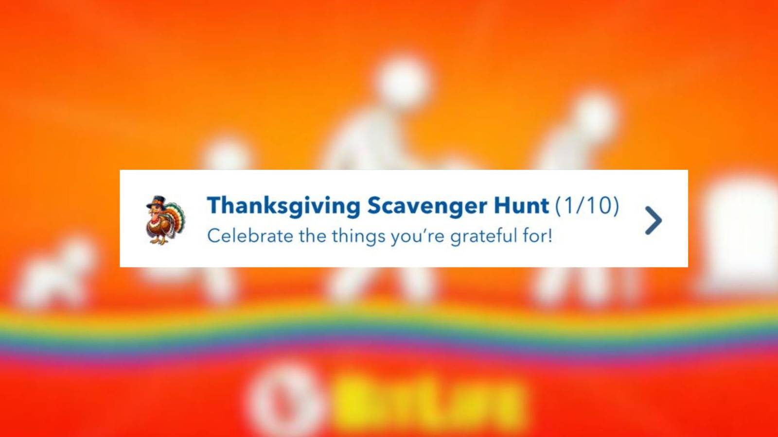 thanksgiving scavenger hunt bitlife