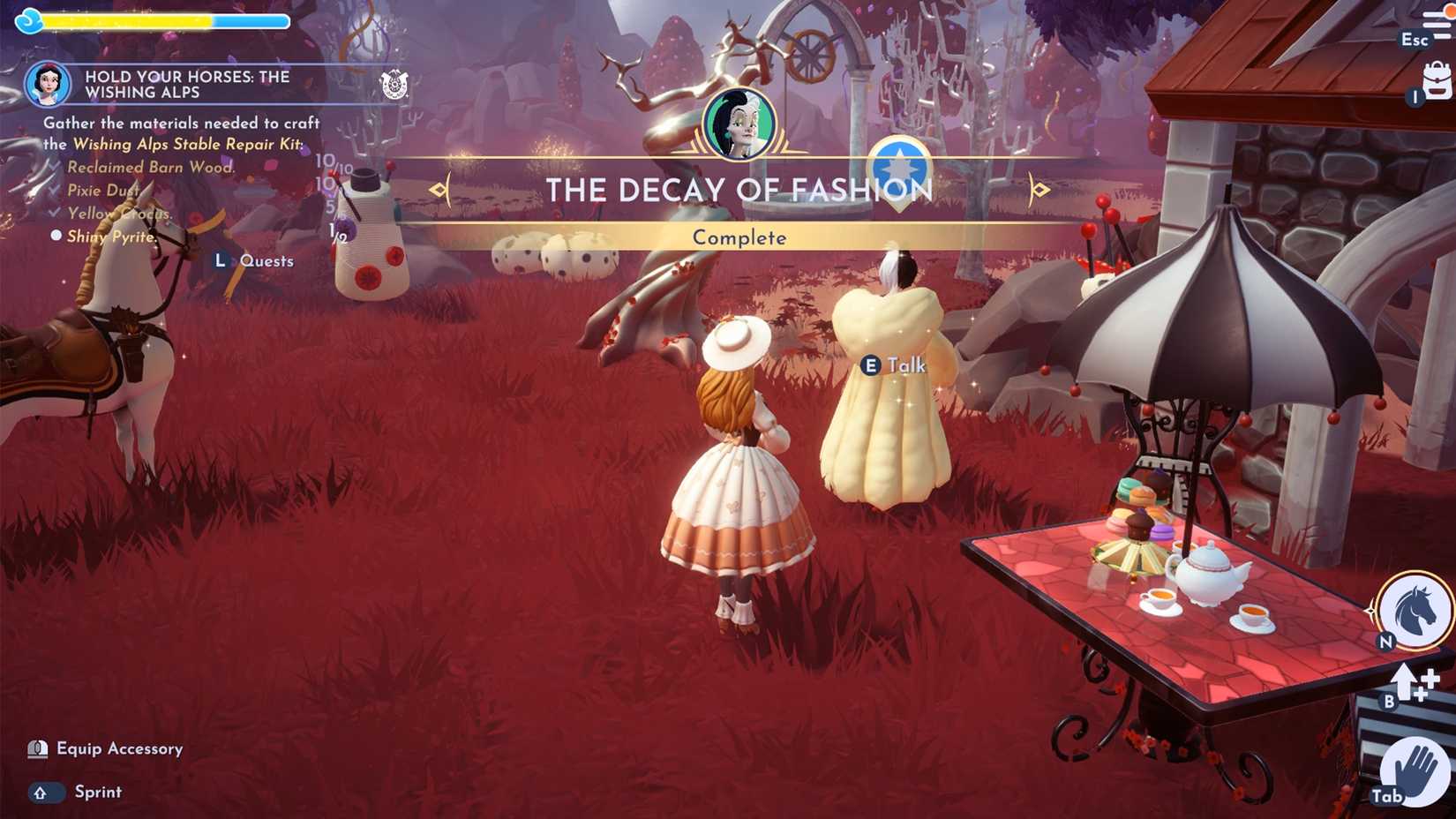 the decay of fashion quest in ddv disney dreamlight valley