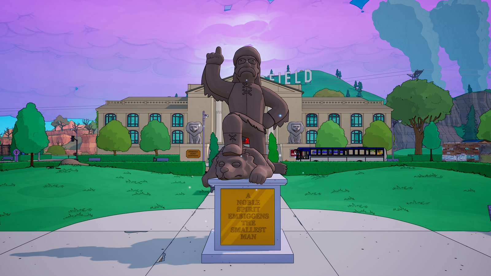 Springfield Statue How to Get Jebediah's Mythic Helmet in Fortnite Simpsons