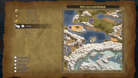 The slime island world map location in Dragon Quest 2 Remake