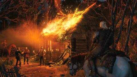 The Witcher 3 Wild Hunt Geralt on A Roach