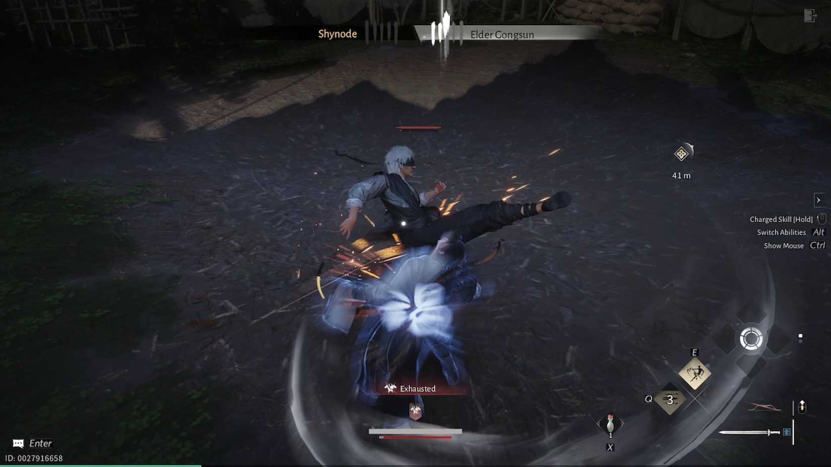 throw a kick combo where winds meet