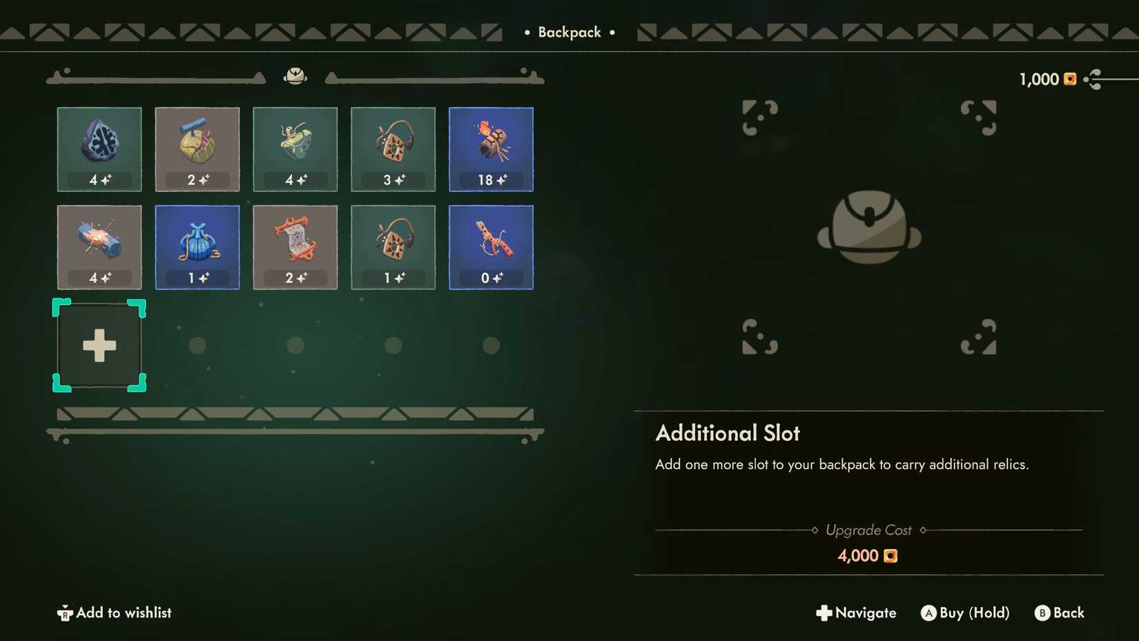 upgrade backpack slots in moonlighter 2