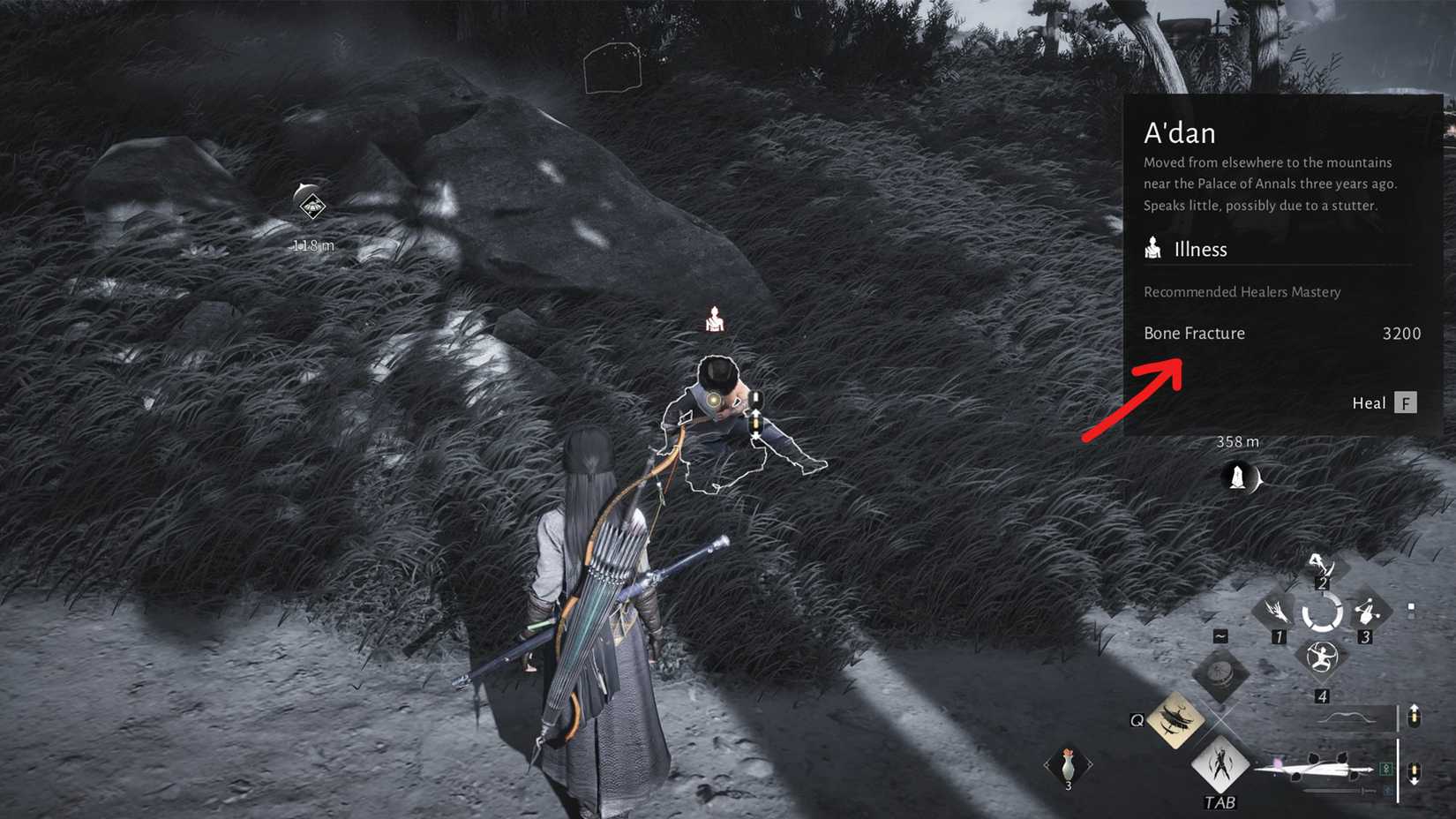 use wind sense to find out illness in wwm where winds meet