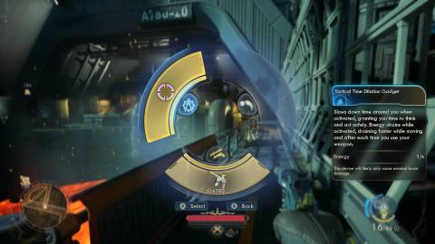 Using gadgets in The Outer Worlds 2