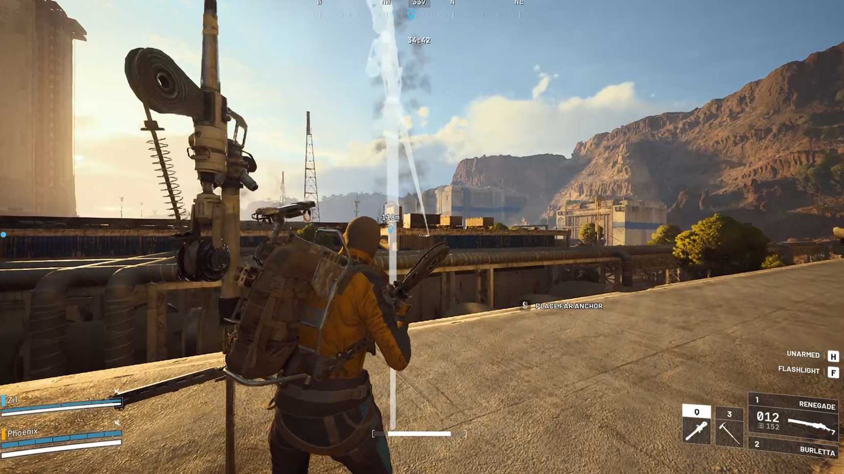 Using Zipline in ARC Raiders