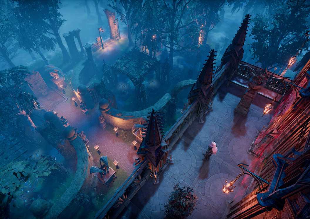 Kastil vampir di V Rising survival RPG