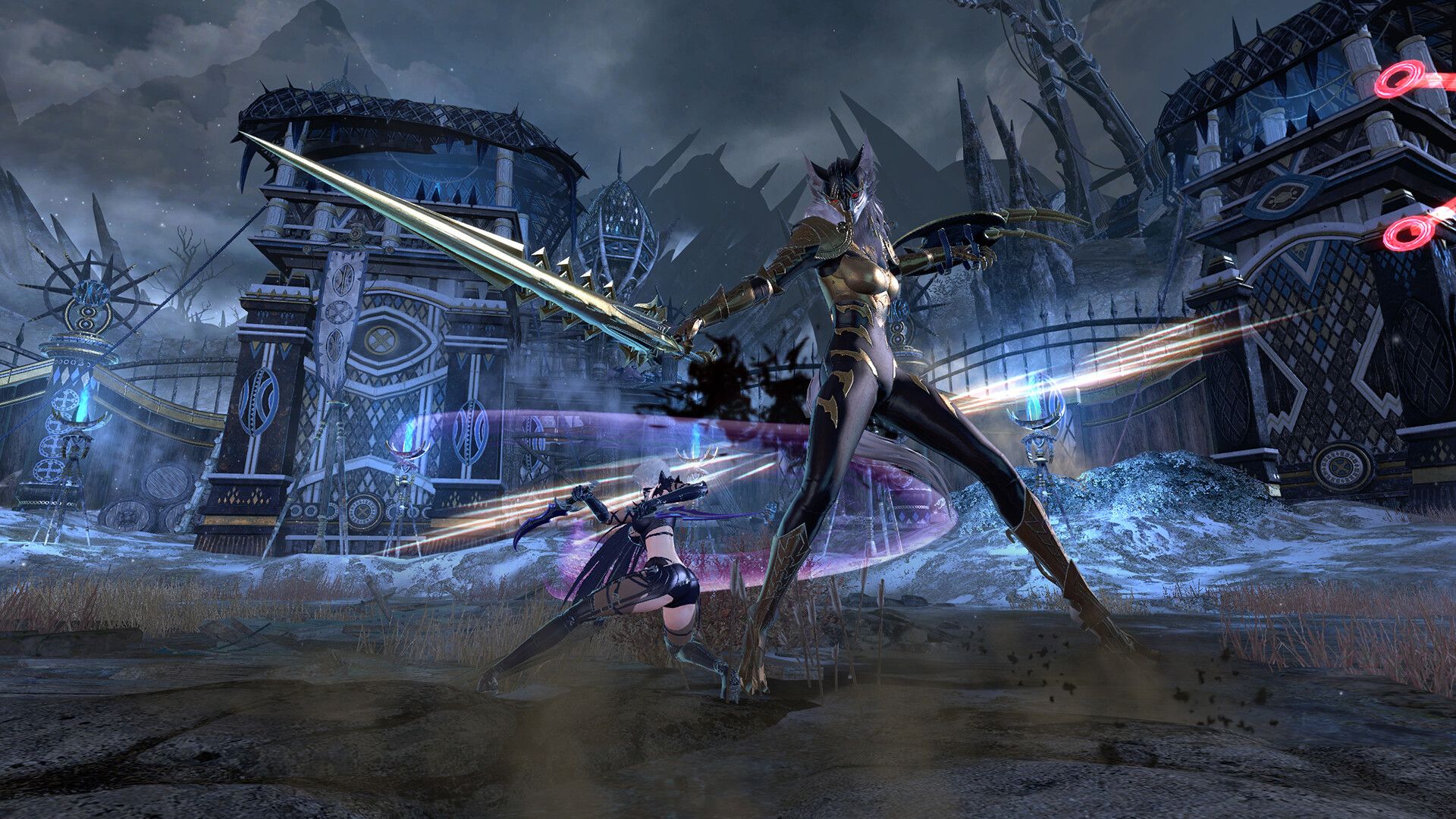 Vindictus fighting enemy