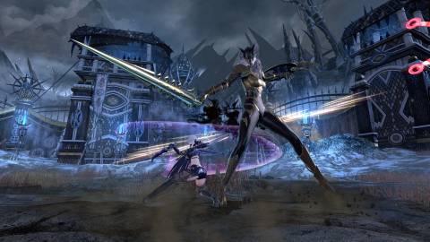 Vindictus fighting enemy