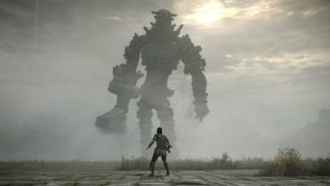 Wander face to face against a colossus - Shadow Of The Colossus