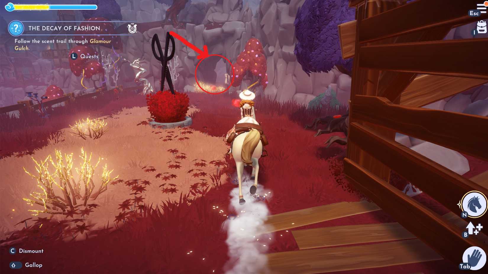 where to find cruella in ddv disney dreamlight valley