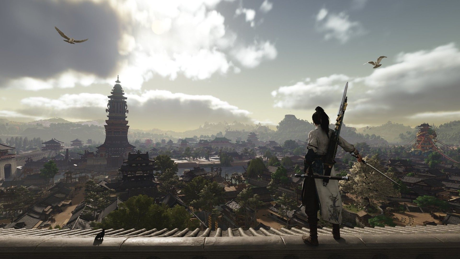 Where Winds Meet Bustling City