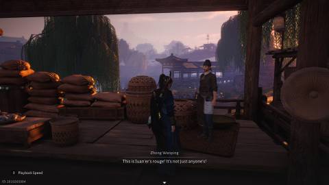 Where Winds Meet talk to Zhong Wenping and console him to complete Tearless Farewell Quest