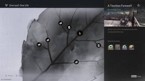 Where Winds Meet Tearless Farewell Quest One Leaf, One Life