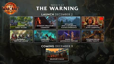world of warcraft the war within patch 11.2.7 the warning content release schedule