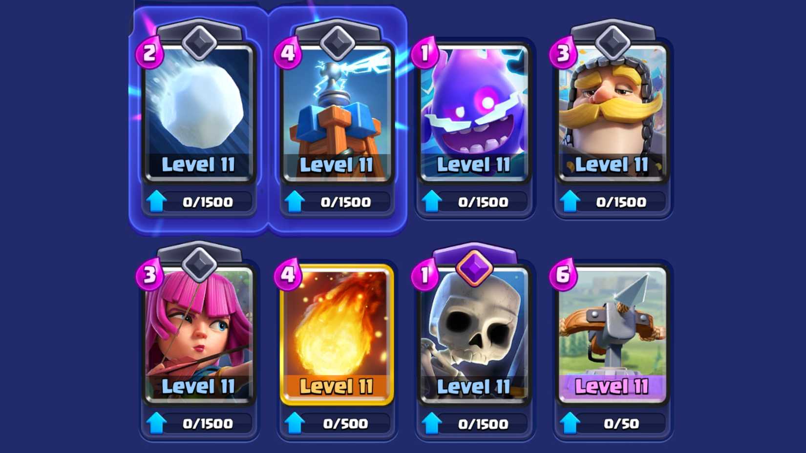 X-Bow Snowball Cycle Deck clash royale