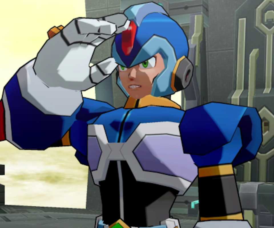 X saluting in Mega Man X Command Mission