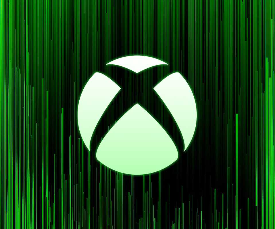 Logo Xbox dengan Latar Belakang Hijau