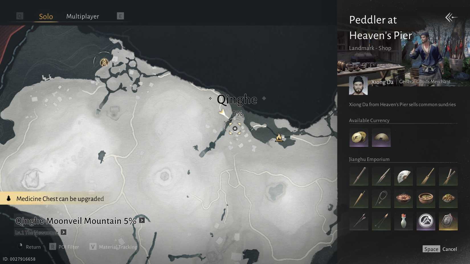 xiong da peddler at heavens pier in where winds meet