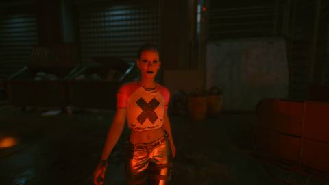 Your character walking in Cyberpunk 2077