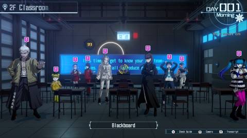 Your classroom filled with characters in The Hundred Line Last Defense Academy