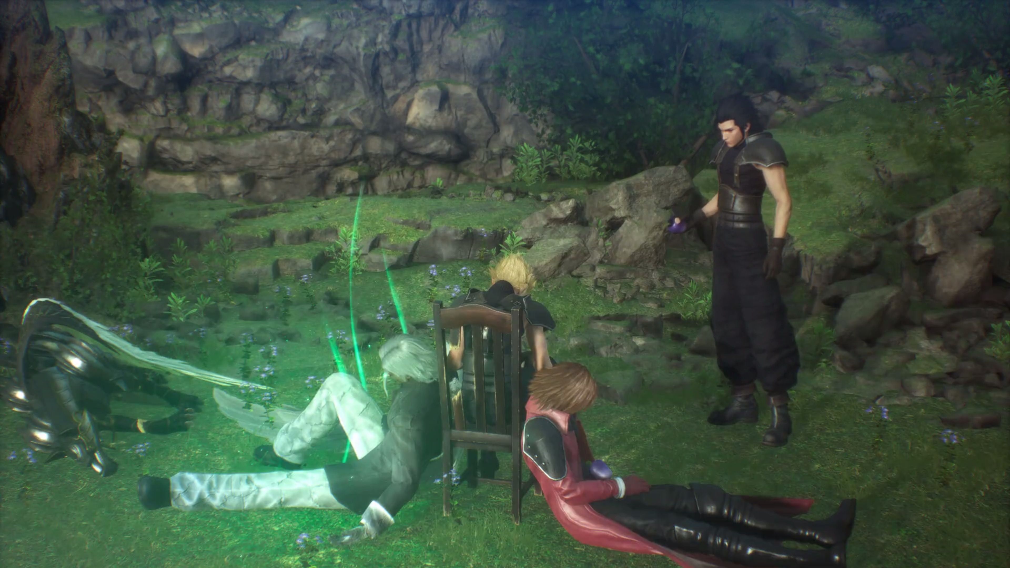 Zack facing the fallen in Crisis Core Final Fantasy 7 Reunion