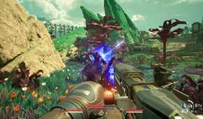 Zapping enemies in The Outer Worlds 2