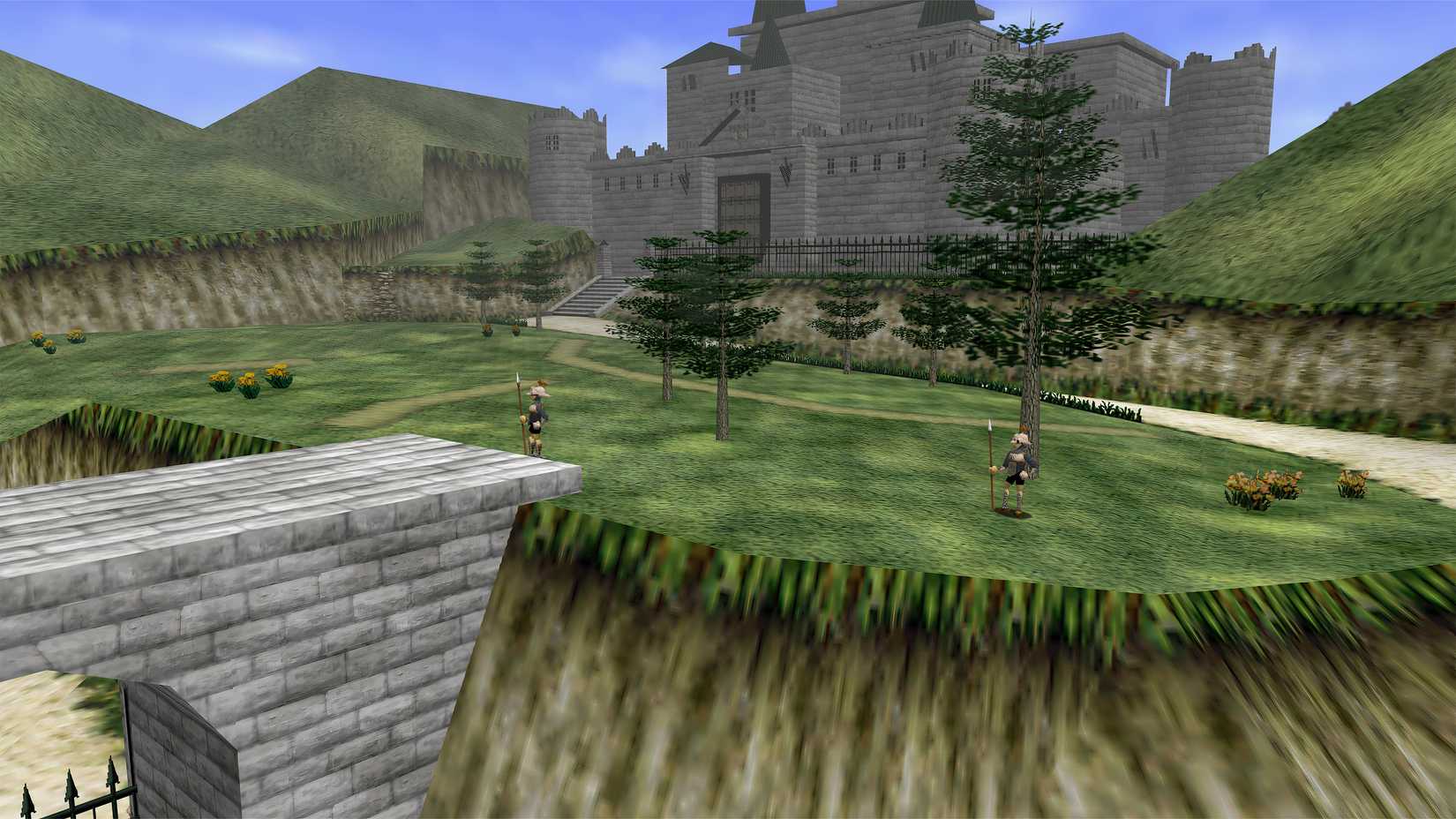 Zelda Ocarina of Time Castle Grounds