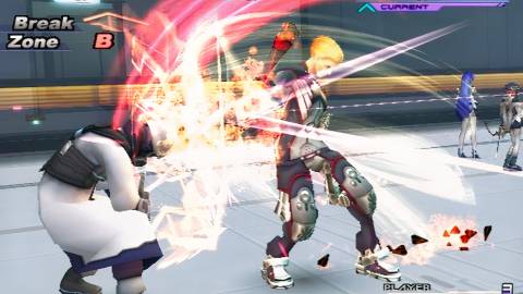 Ziggy attacking in battle in Xenosaga Episode 2 Jenseits Von Gut Und Bose