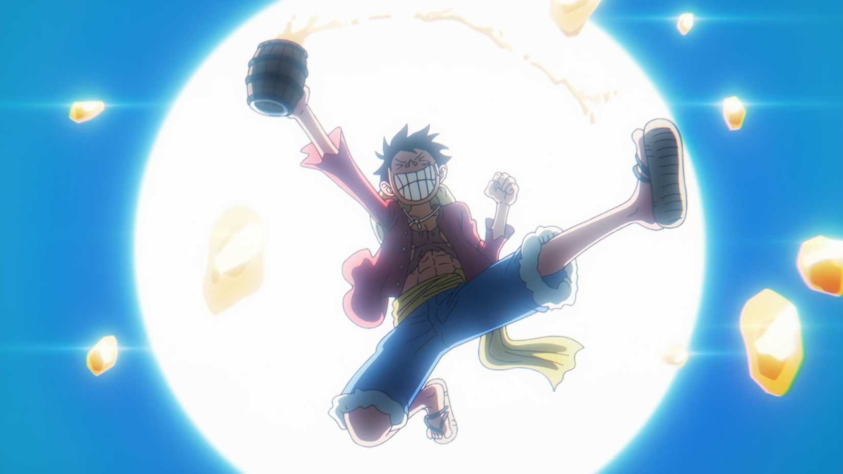 Luffy celebrates one part of episode 1155