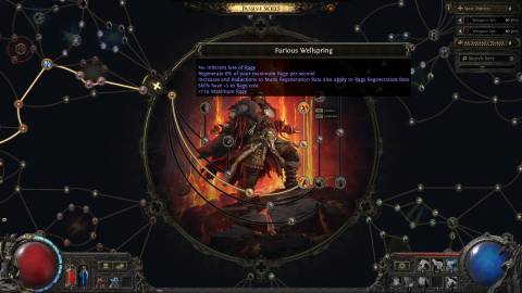 PoE2 Furious Wellspring Druid Shaman node
