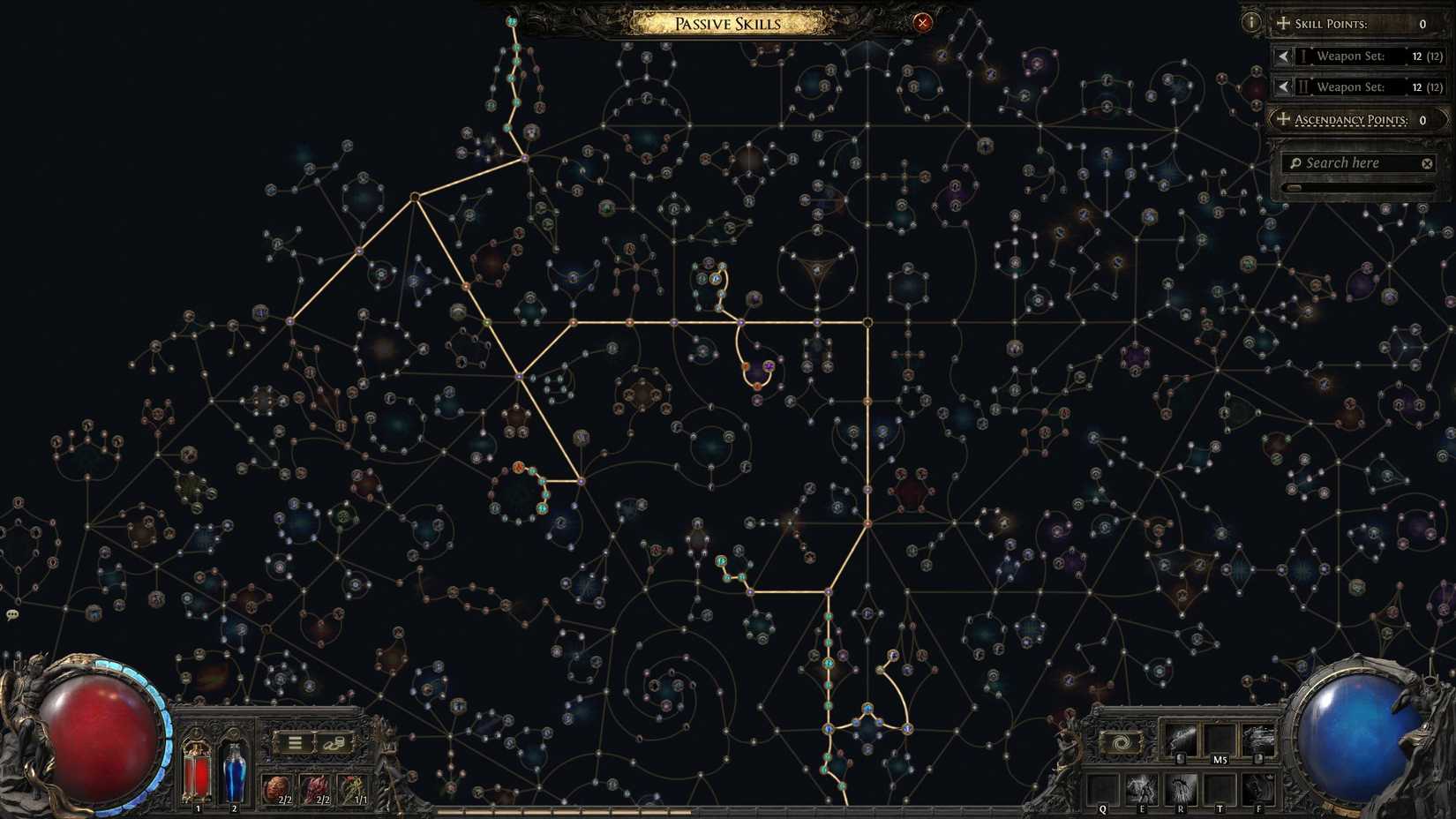 PoE 2 Minion Witch passive tree